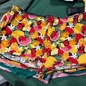 VS PINK Pajama Shorts Colorful Fruit Print